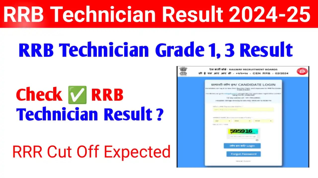 RRR Technician Result 2024-25